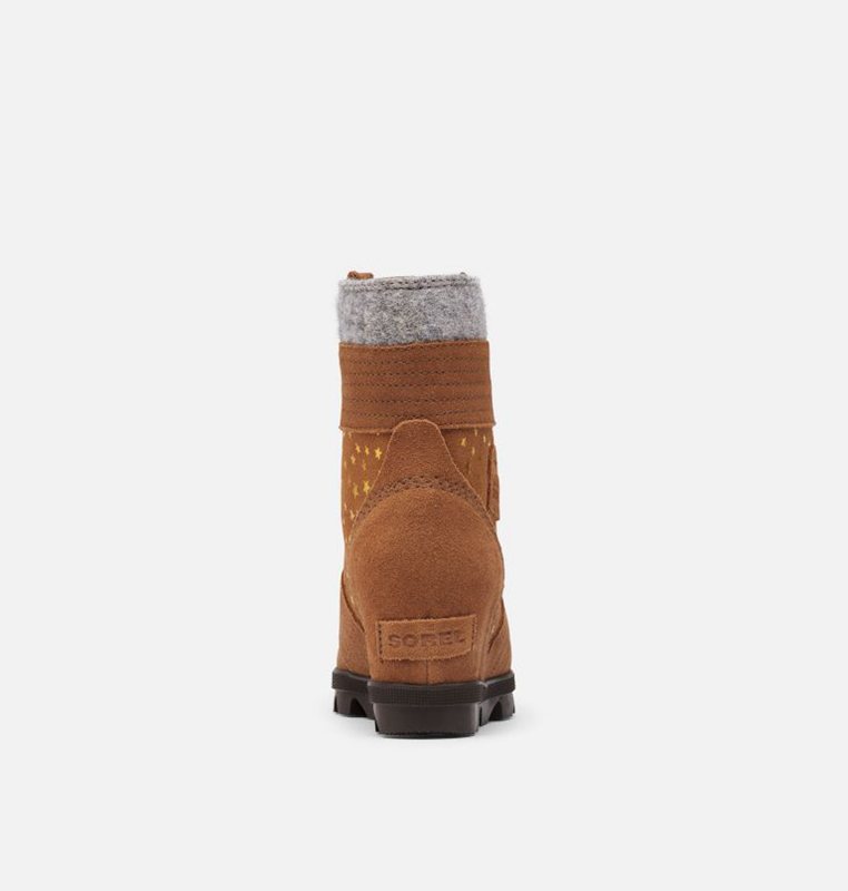 Kids Booties Brown - Sorel Youth Lexie™ Wedge - 487329-WJO